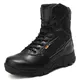 Leather Combat Military Man Tactical Boots Waterproof Army Field Training Safety ShoesHigh Cut