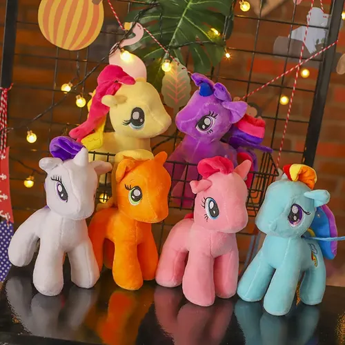 23cm Pony Plüsch Spielzeug Puppe Puppe Ragdoll Pony Puppe Geschenk Stofftier Patung Puppen