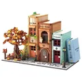 Creative Expert Street View MOC 66009 Magic Bookshelf Bookends House Home Model 1488PCS Building