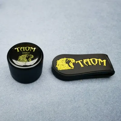 Taom Pool Kreide halter runde geformte praktische Werkzeug Billard Zubehör magnetisch Image