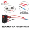 3DSWAY 3D Printer Parts Power Supply Socket Switch With Fuse 220V/110V 10A Short Circuit Protection