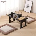 Asian Antique Furniture Japanese Floor Tea Table Folding Leg Rectangle Living Room Furniture Wooden