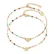 Fashion Multicolor Stainless Steel Anklet Link Cable Chain Heart Star Anklet Women Summer Beach On