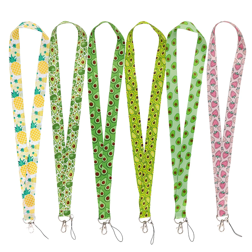 FI67 Obst Seil Strap Kinder Schlüsselbund Neck Lanyard Für Studenten Schlüssel Lange Telefon Hängen Ornamente Anti-Verloren Hängen Seil geschenke Image