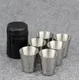 6Pcs/4pcs Set 30ml Outdoor Practical Stainless Steel Cups Shots Set Mini Glasses For Whisky Wine