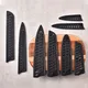 Kitchen Knife Sheath Black Plastic Knife Covers Boning Fruit Bread Chef Knife Tool Knife Blade