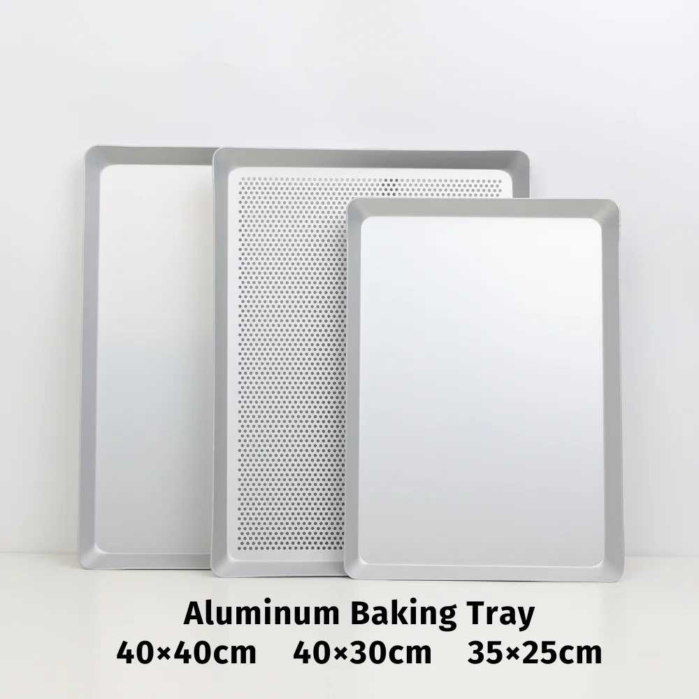 Rechteckige Backform, Küchenzubehör, perforierte Schüssel, Kuchenform, Ofentablett, Brottoaster für Gebäck, Pizzapfanne mit Loch Image