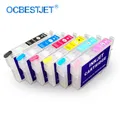 6 Colors/Set T0851N-T0856N Refillable Ink Cartridge For Epson Stylus Photo T60 1390 R1390 Printer 85