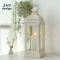 Metal Candle Lantern Candle Holder Decorative Hanging Lantern Candlestick Lantern for Living Room