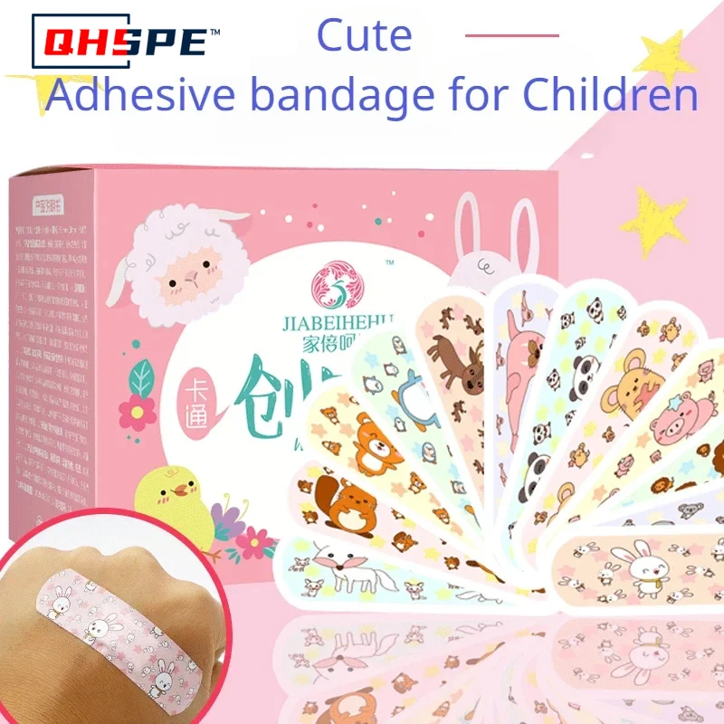120 Stück wasserdichte Cartoon-Wundverbände für Kinder, Erste Hilfe, Kinder-Pflasterverpackungen, ungiftig, lustige Designs für sichere Heilung Image