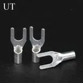 UT0.5/1/1.5/2.5/4/6/10/16/25/35 Copper Brass U Fork Type Wire Cable Electrical Connector Lug Spade