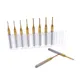 10 pieces 0.6-1.5mm Carbide PCB Corn Milling Cutter Set Shank Machine Engraving Bit End Mill Milling