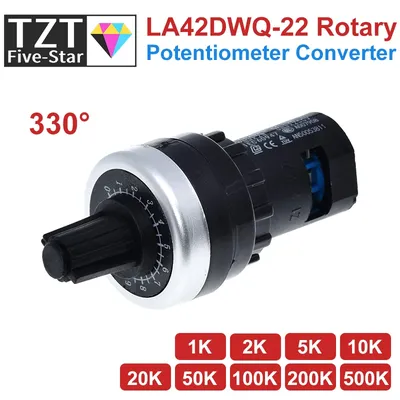 LA42DWQ-22 1K 2K 5K 10K 20K 50K 100K 200K 22mm Durchmesser Töpfe Drehpotentiometer Konverter Image