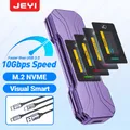 JEYI Visual Smart Custodia SSD NVMe M.2 con touchscreen, adattatore M2 esterno USB 3.2 10G Design