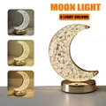 1-3PCS Moon Night Lamp lampada da tavolo in cristallo 3 colori dimmerabile luce da tavolo Touch