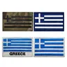 Toppe ricamate bandiera greca gomma PVC Multicam IR riflettente bandiera greca emblema distintivi