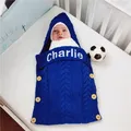 Nome personalizzato Babi Baby Swaddle Wrap per neonato busta lavorata a maglia sacco a pelo