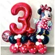Ballons en aluminium Disney Minnie Mouse décorations d'anniversaire pour enfants ballon de fête