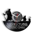 Horloge murale en vinyle pour disque vinyle inspiré du dessin animé japonais décoration