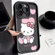 Sanurgente-Coque de téléphone antichoc Hello Kitty coque arrière souple Anime pare-chocs en