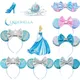 Bandeau de cheveux en cristal Disney Cendrillon pour femmes et filles bandeaux de sauna à oreilles