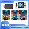 POWKIDDY-Console de jeu rétro RGB30 720x720 écran IPS 4 " système Linux lecteur vidéo Open