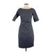 Lela Rose Casual Dress - Sheath: Blue Dresses - Women's Size 8