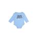 Nike Long Sleeve Onesie: Blue Marled Bottoms - Size 6 Month