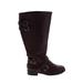 Torrid Boots: Burgundy Solid Shoes - Women's Size 10 Plus - Round Toe