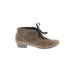 Munro American Ankle Boots: Brown Solid Shoes - Women's Size 7 1/2 - Round Toe