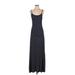 Bella Luxx Casual Dress - A-Line Scoop Neck Sleeveless: Blue Stripes Dresses - Women's Size Small