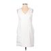 Ann Taylor LOFT Casual Dress - Shift: White Dresses - Women's Size 0