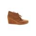 TOMS Wedges: Brown Solid Shoes - Women's Size 10 - Round Toe