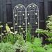 Winston Porter 2 Pack Garden Trellis 86.7" X 19.7" Rustproof Trellis For Climbing Plants Outdoor Flower Support Green in White | Wayfair