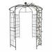 Red Barrel Studio® Metal Garden Arch Iron Garden Arbors Gazebo Dia 81.3" X 114.2" High Birdcage Shape Pergola Pavilion For Wedding Ceremony White | Wayfair