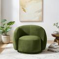 Barrel Chair - Latitude Run® 35‘’ Wide Upholstered Swivel Accent Chair, Swivel Barrel Chair | Wayfair 8B109162B73049EB985687C372DB221E