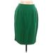 Diane von Furstenberg Silk Skirt: Green Print Bottoms - Women's Size 10