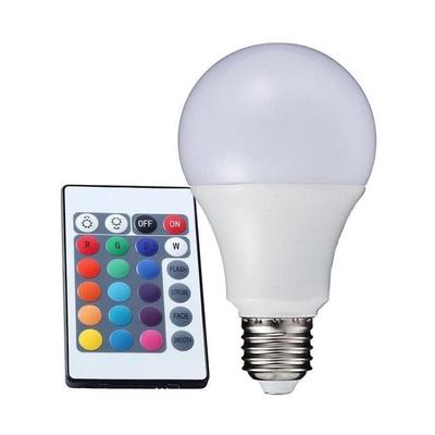 Trade Shop - lampadina lampada faretto led rgb mit telecomand luce multicolor E27 aus internal - Image