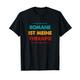 Romane Ist Meine Therapie Lustiges Romane T-Shirt