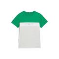 Tommy Hilfiger Jungen Essential Colorblock Tee S/S KB0KB08808 Kurzarm T-Shirts, Grün (Olympic Green/Light Grey Melange), 6 Jahre