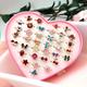 Alloy Ring Cartoon Cute Ring Children's Jewelry Jewelry Mix 36 Pieces 1 Box Of Small Jewelry Jewelry