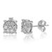 Vir Jewels 1/2 Cttw Stud Earrings For Women, Round Lab Grown Diamond Stud Earrings In .925 Sterling Silver, Prong Setting - Grey