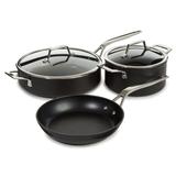 BergHOFF Essentials 5Pc Non-stick Hard Anodized Cookware Starter Set, Black