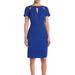 Shani FOCUS by SHANI - Keyhole Crepe Dress - Blue - 10