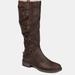 Journee Collection Women's Carly Boot - Brown - 5.5