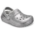 Crocs Crocs Childrens/Kids Classic Glitter Clogs (Silver) - Grey - 12