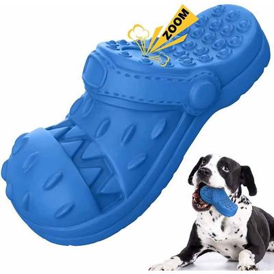 Vigor Slipper Shape Dog Toys For Chewing Teeth Cleaner Interactive Sounding Dog Toy For Aggressive Chewers