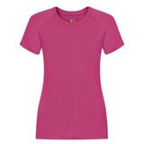 Fruit of the Loom Fruit Of The Loom Ladies/Womens Performance Sportswear T-Shirt (Fuchsia) - Pink - S