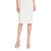 Badgley Mischka Popover Sheath Dress With Buttoned Shoulders - White