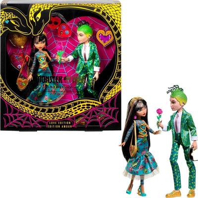MGA Entertainment Monster High Dolls, Cleo De Nile and Deuce Gorgon Two-Pack, Valentineâ€™s Day Collector Dolls
